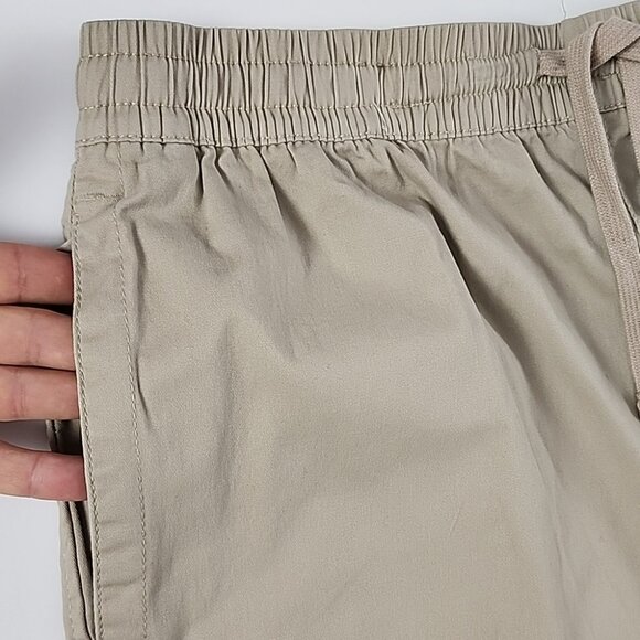 NWT Zoo York Men's Long Knee Length Cotton Stretch Sand Beige Shorts Size L - Picture 3 of 13